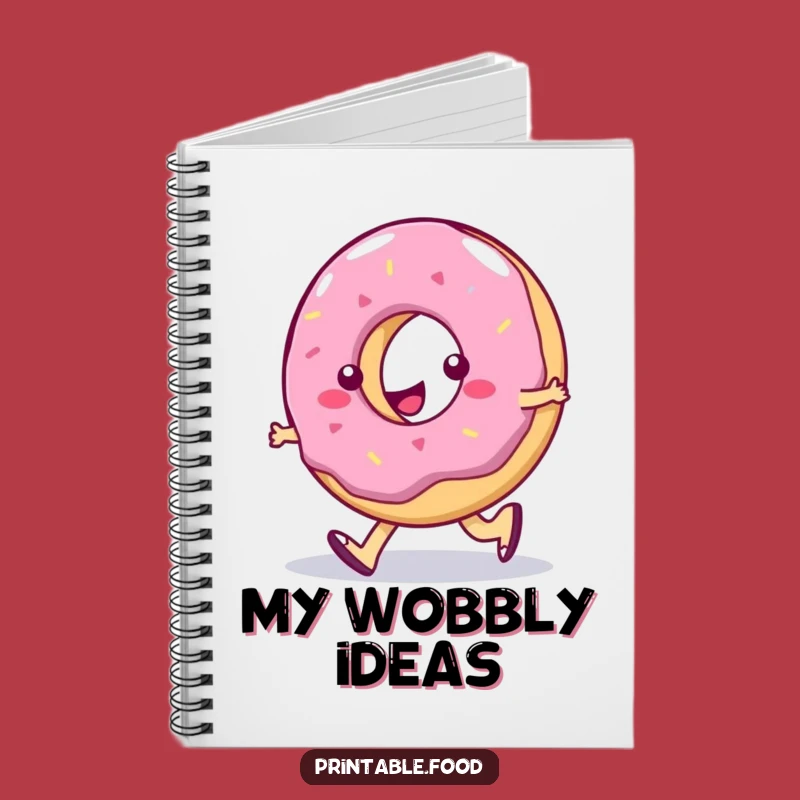 Funny Notebook: Jelly Donut's Silly Steps, Perfect Funny Gift for Creative Walkers