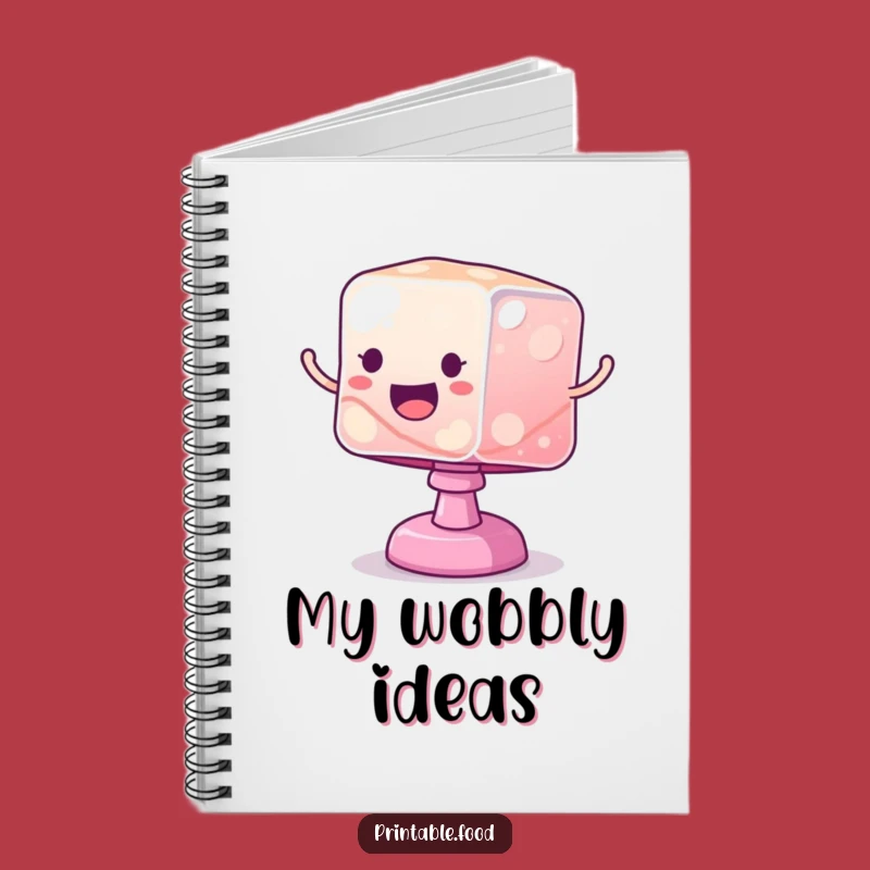 Funny Jelly Cube Notebook: Jot Down Wobbly Ideas