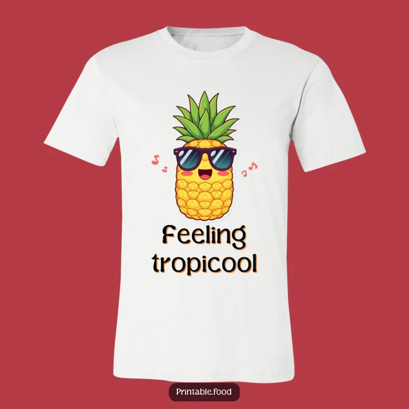 Funny Pineapple Sunglasses T-Shirt: Wear Your Sunshine, A Cool Tee for Laid-Back Fun