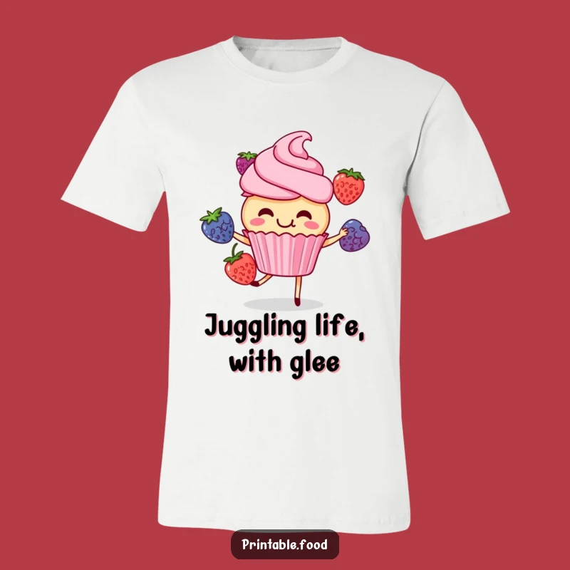 Funny Giggling Cupcake T-Shirt: Wear Your Sweet Fun - Hilarious Gift