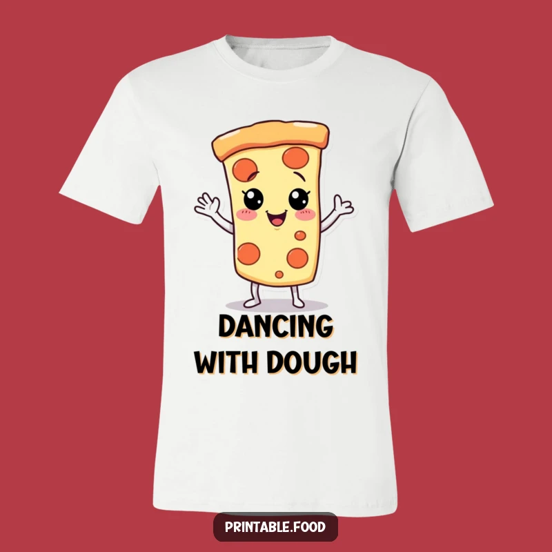 Funny Pizza T-Shirt: Giggling Dancer, Perfect Foodie Tee