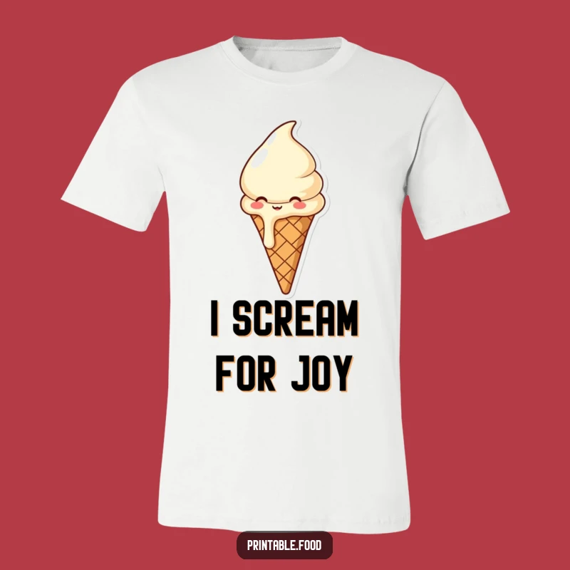Funny Ice Cream Cone T-Shirt: Wear Your Delight, A Melty Tee for Sweet and Cheerful Souls