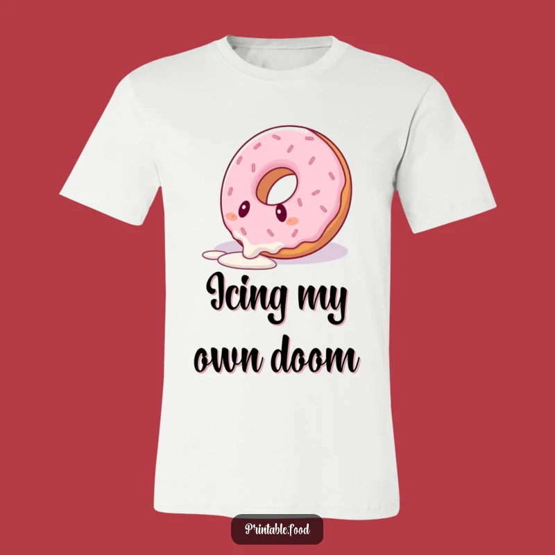 Funny Tripping Donut T-Shirt: Wear Your Wobbly Moments in Style!