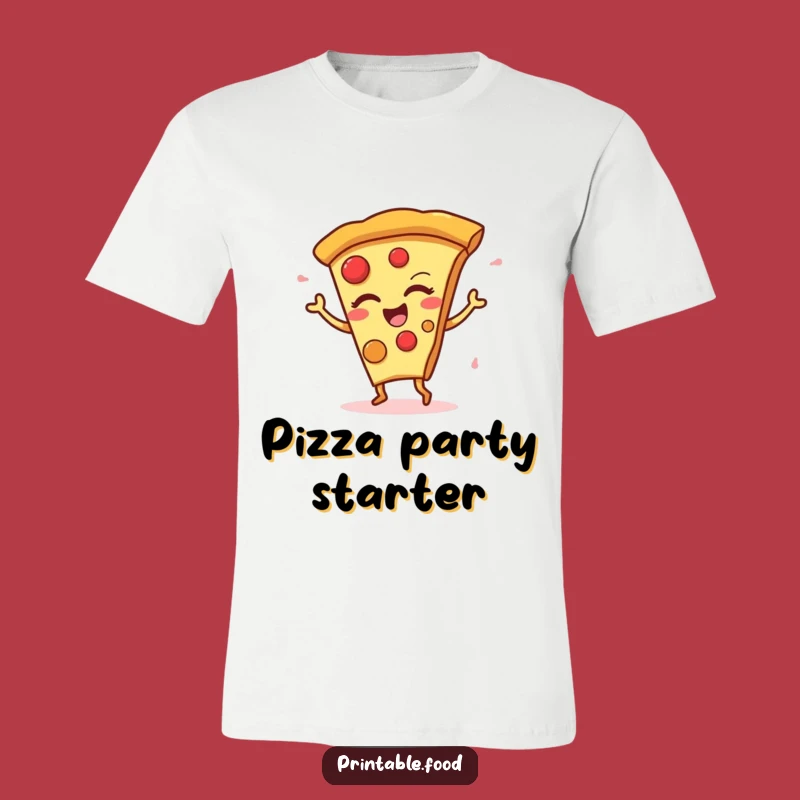 Funny Winking Pizza Dance T-Shirt - Wear Your Love for Pizza and Humor