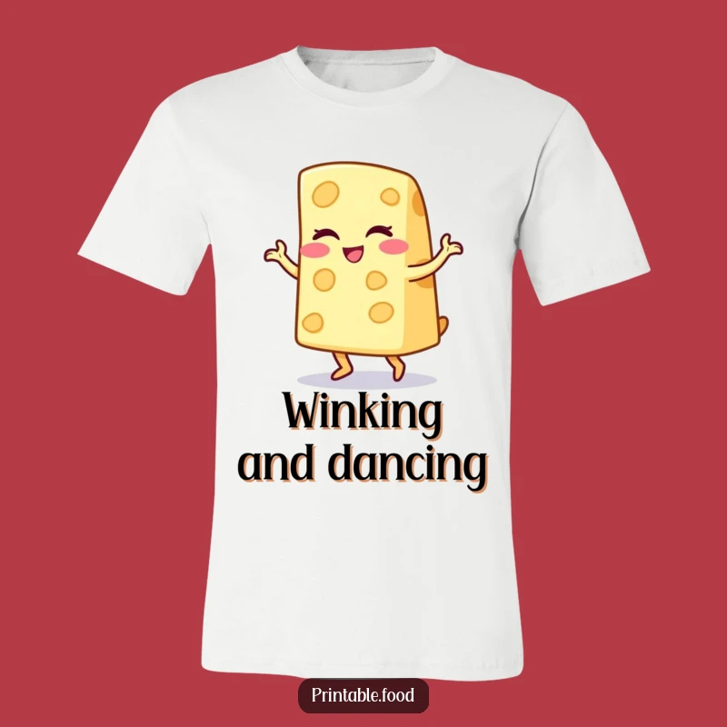 Funny Cheese Wedge Jig T-Shirt: Wear Your Playful Side