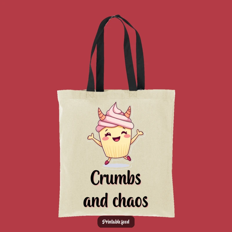 Funny Cupcake Horns Tote Bag: Carry Your Essentials with Delightful, Hilarious Style, Great Gift!