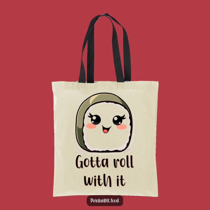 Funny Sushi Roll Tote Bag: Carry Your Essentials with Joyful Character